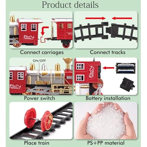 Image of Braintastic Smok Train Toy Set with Sound and Music (Train Set-Vintage)