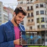 Ecouteurs sans fil, Bluetooth 5.4 Bougues d'oreille HiFi Casque stéréo Bluetooth avec 4 ENC Mic, 2025 Nouveaux écouteurs sans fil en oreille, 30H Le bruit annule les écouteurs pour Android/iOS, IP7 Imperméable, USB-C