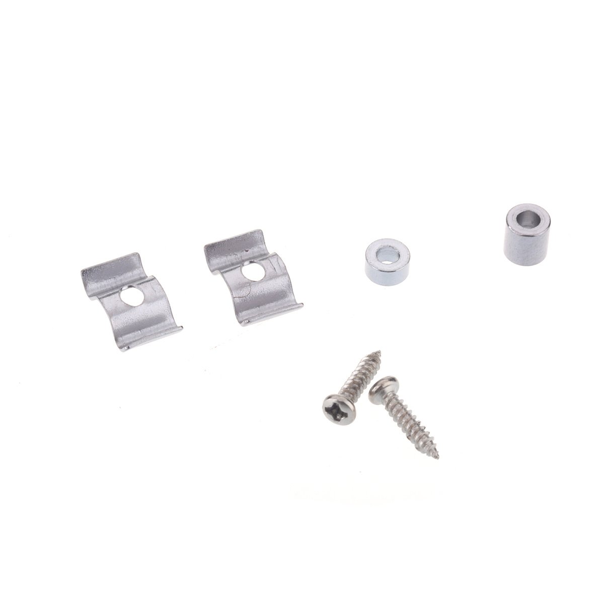 Musiclily Basic 10 Pcs Vintage Style Guitar String Trees Steel String Guides Retainers for for Fender Strat or Tele Style Electric Guitar, Chrome