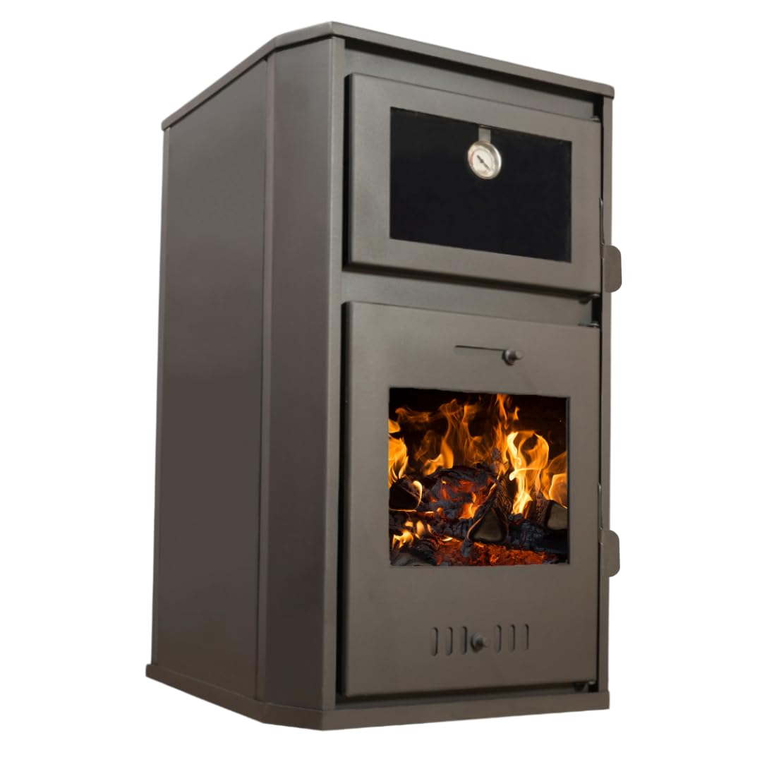 Poêle à Bois avec Four pour système de Chauffage Central BALKAN ENERGY Rosana 15.26kW - 25.5kW