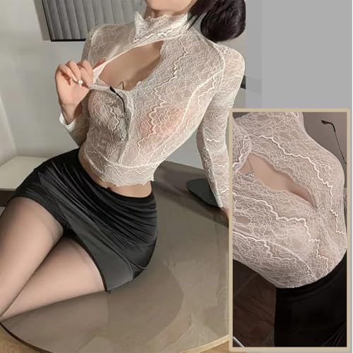Damen Sexy Sekretärin Outfits Frauen Sekretärin Uniform Damen Sexy Sekretärin Outfit Dessous Cosplay Kostüme Lehrerin Dessous Sets für Frauen Cosplay – Bild 2