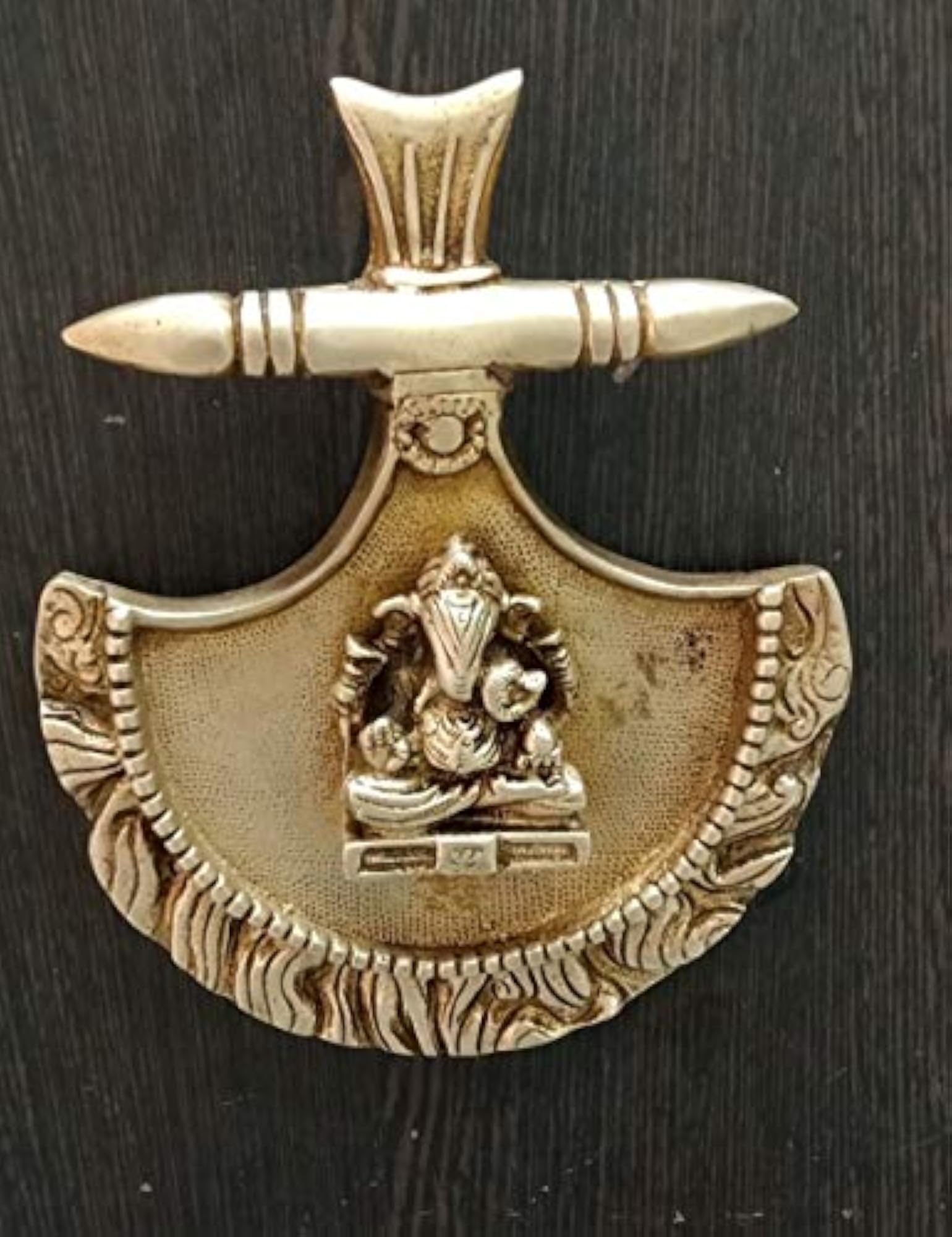 Brass Ganesh Inside Fan, Decorative Table Showpiece Gift
