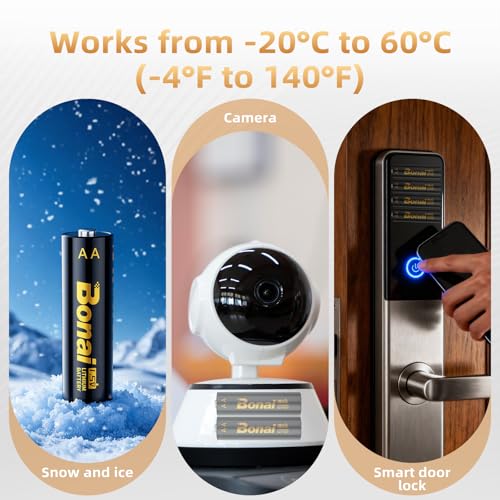 BONAI Lithium Batterien AA 16 Stück Nicht Wiederaufladbar 1,5V 3500mAh AA Batterien Langlebige und Auslaufsichere AA Batterien für Taschenlampe, Spielzeug, Fernbedienung – Bild 7