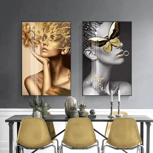 Imprimés de papillons modernes KEBIA affiche art sur toile haut de gamme 40x60