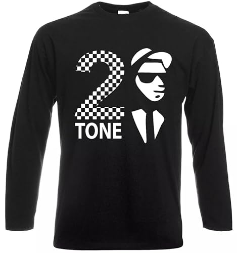 Tone 2 The Specials Reggae Ska Rude Evolution of Madness T-shirt à manches longues pour homme années 70 80, The Specials 2 Tone, XL