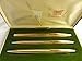 Cross Made in The USA Century Classic Trio of 14K Rolled/Filled Rollerball Pen, Ball-Point Pen and 0.9MM Pencil Combo Set in Original Leather Box. Very Rare Made in Lincoln Rhode Island, USA