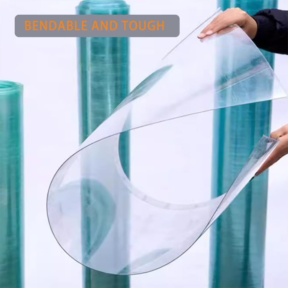 Rouleau De Toiture en Polycarbonate Feuilles De Toiture en Plastique Résistantes Aux UV Film De Serre pour Jardinage Abri De Voiture Agriculture Facile À Couper(Size:1 * 3m,Color:0.8mm)