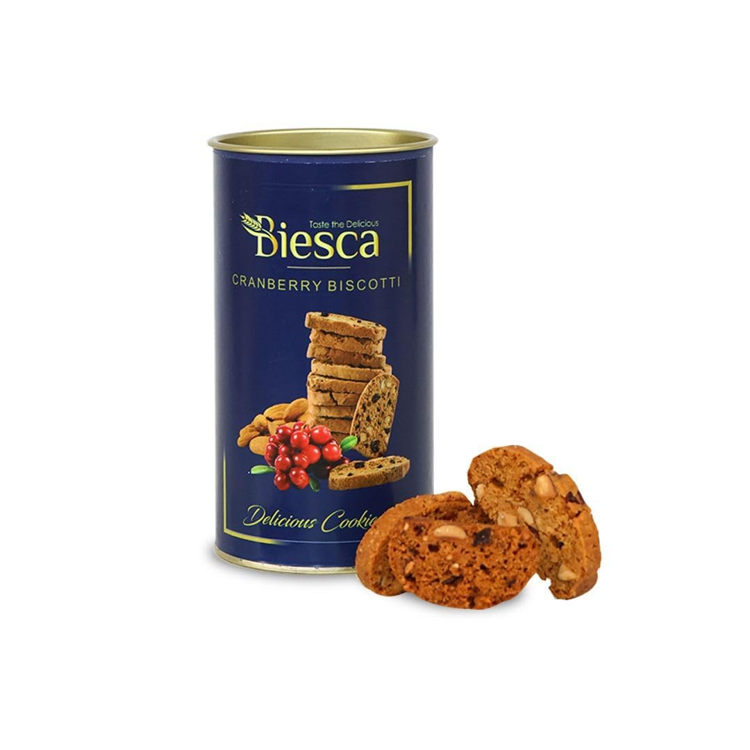 Premium Handmade Cranberry Biscotti Cookies with Butter 135g, Delicious and Crunchy, Nut Biscotti Cookie, Maida and Preservatives Free, Flavorful Healthy Snack
