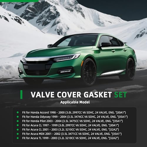 Image of Valve Cover Gasket Set VS50576R for Honda Accord 1998-2000, for Odyssey 1999-2004, for Pilot 2003-2004, for Acura CL 1997-1999 /2001-2003, for MDX 2001-2002, for TL 1999-2003, 3.0L /3.2L /3.5L V6