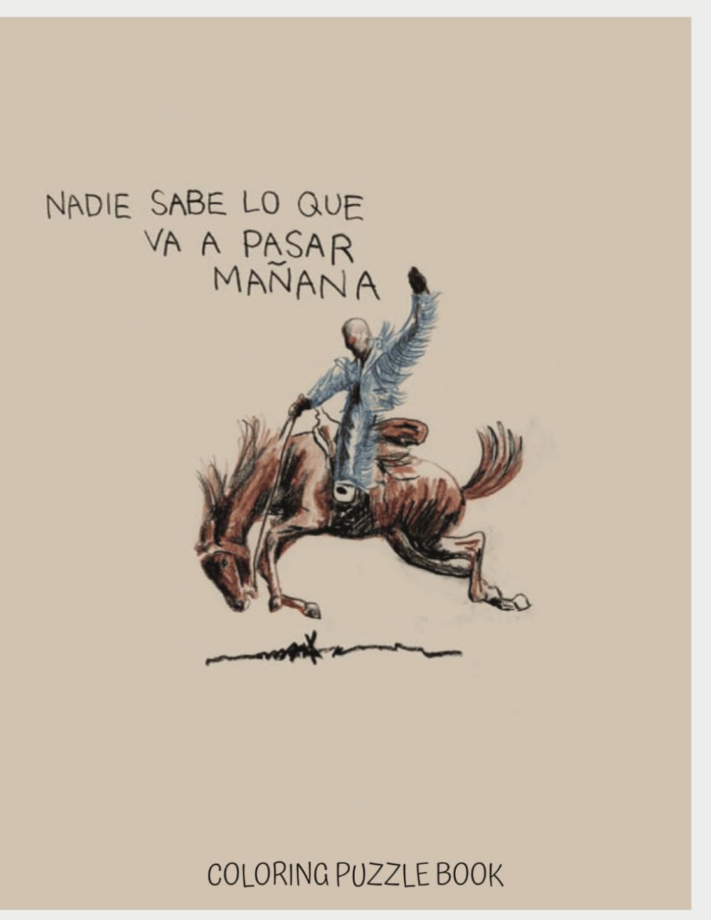 Nadie Sabe Lo Que Va A Pasar Mañana Bad Bunny Coloring Puzzle Book