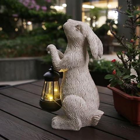 REYISO Rabbit Solar Lights Outdoor Decor Cover