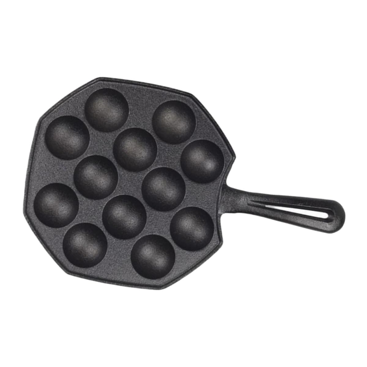 Moule à cuisson antiadhésif en fonte brute pour 12 escargots