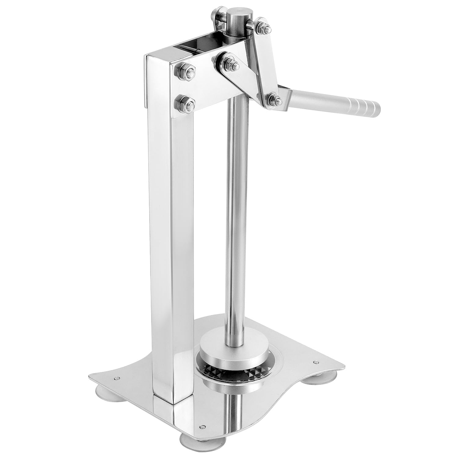 QWORK Robuste manuelle Desktop-Zitronenpresse, 304 Edelstahl, multifunktional, Orangensaftpresse, Obst- und Nuss-Zerkleinerer mit rutschfestem Griff