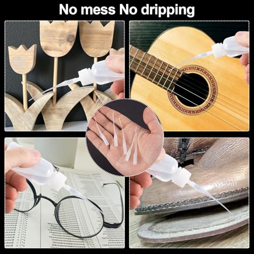 HINZIC 300Pcs Glue Tips Compatible for CA, Plastic Precision Extender Applicator Dispensing Adhesive Micro-Tips for Bottle Glue, Hobby, Crafting, Shoes Sole, Model, Lab Dispensing - Image 2