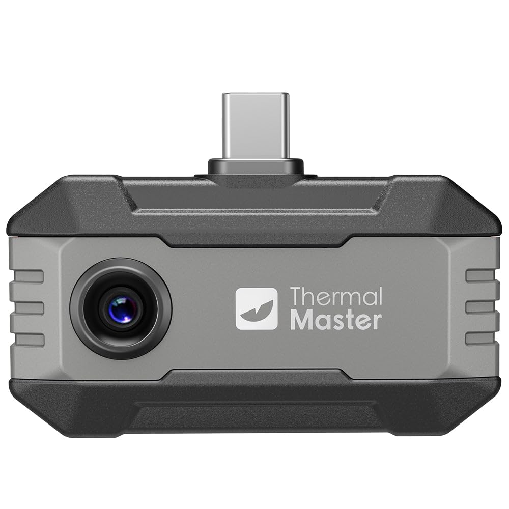 Thermal Master P1 - Thermal Camera for Type-C iPhone & Android, 320x240 Super IR Resolution Infrared Imager w/Spot Tracker, 15x Zoom, 3.6℉ Accuracy, -4℉ to 1112℉ High Temp, Work for Home Inspection