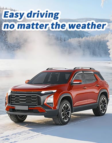 Image of Tape-on Rain Guards Fit for Chevrolet (Chevy) Equinox 2025 2026 Extra-Thick Window Rain Guard Window Deflectors Window Vent Visors Vent Shades Exterior Car Accessories-4PCS
