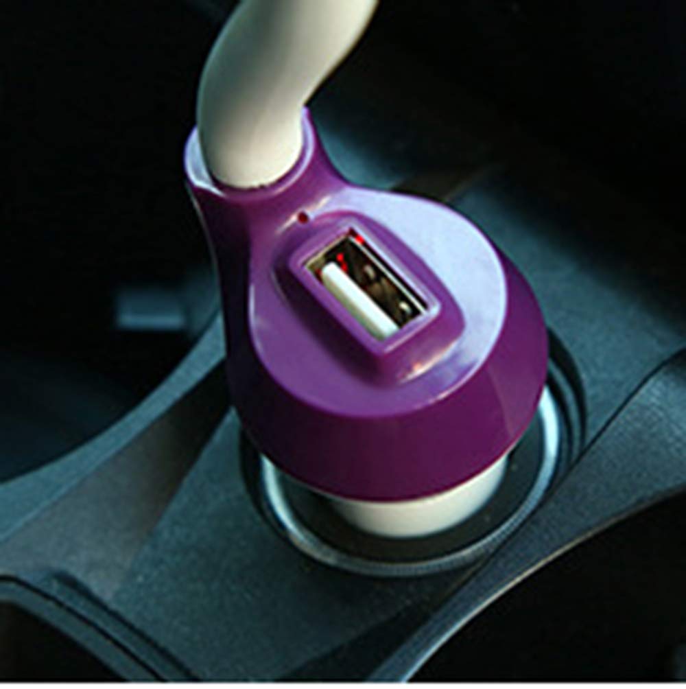 SiChun - Humidificador de aire para coche (12 V, 2 puertos USB para cargador de coche, purificador de aire para coche, difusor de aromaterapia, niebla y niebla)