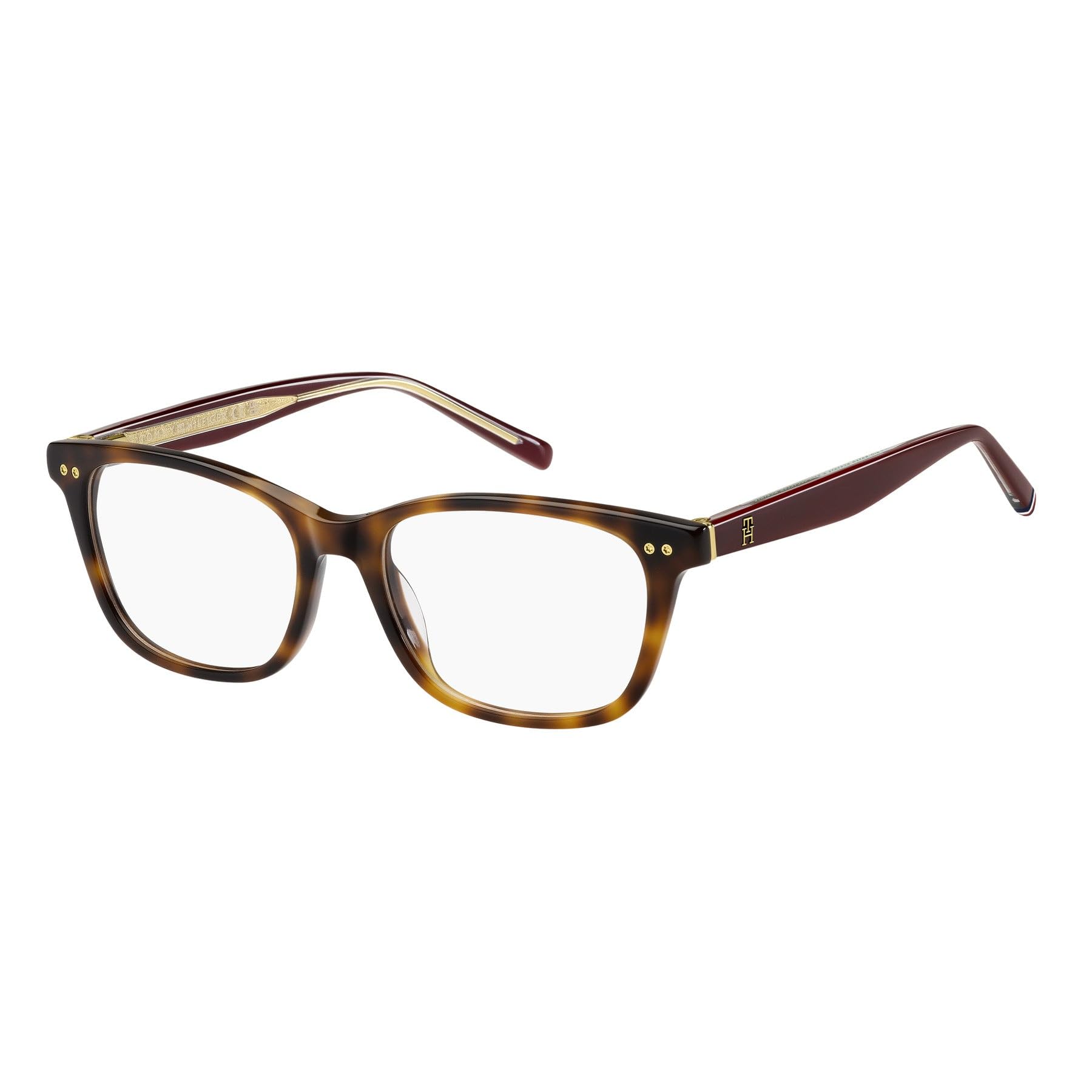 TOMMY HILFIGER TH 2162 Okulary Havana Brown, 51/16/140 damskie, Brązowy, 51/16/140