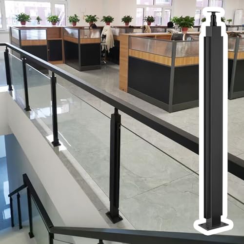 Balustrade de balcon poteau en acier inox pour verre extérieur