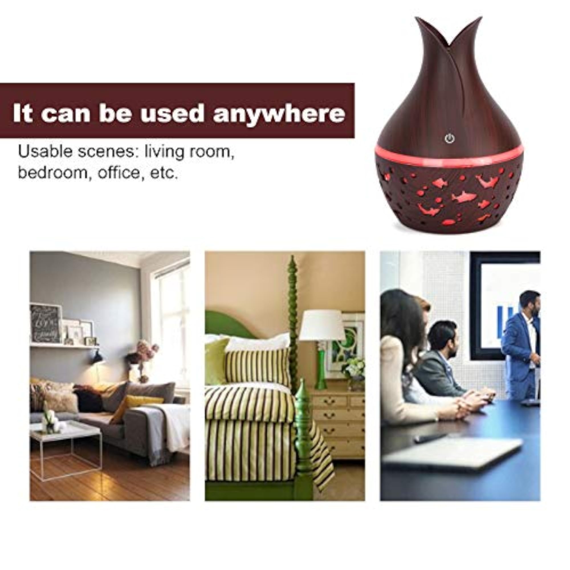 Ubersweet Air Humidifier, Stylish Shape Aroma Diffuser