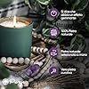 PURAJA ciondolo di pietra preziosa in vera pietra naturale | collana di cristallo con ciondolo a goccia incl. fascia in cordoncino sottile | pietra curativa in minerali (Ametista) #4