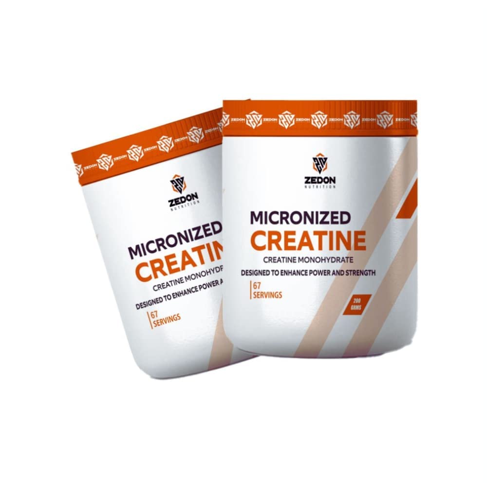Micronized Creatine Monohydrate | 200g (67 Servings) | Unflavoured Pure Creatine Powder for Muscle Gain, Strength & Performance
