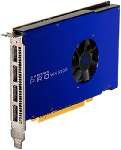 AMD 100-505940 Radeon Pro WX 5100 8GB GDDR5 4 DisplayPort, tarjeta de video para estación de trabajo, Windows 107 y Linux (64-bit)