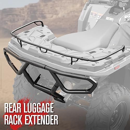A & UTV PRO Rear Bumper & Rear Rack Extender Kit for Polaris Sportsman 570 Touring EPS 2021-2024, Combined Guard Protector for Sportsman 450 H.O. 2022-2024 Accessories, Replace OEM # 2884847, 2884841