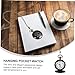 HAKIDZEL Lettering Pocket Watch with Sturdy Chain Retro Quartz Portable Hanging Watch for Women Girlfriend Unique Dial Design Fashionable Accessory