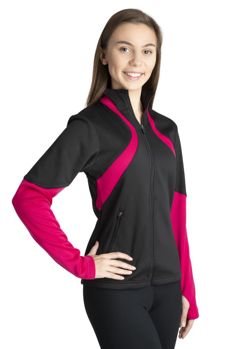 Womens Flow Warm-Up Jacket with ThumbHoles and Full Zipper