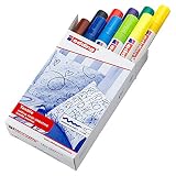 edding 4500 Textilmarker - 10 Farben im Set (Basic) - Rundspitze 2-3 mm...
