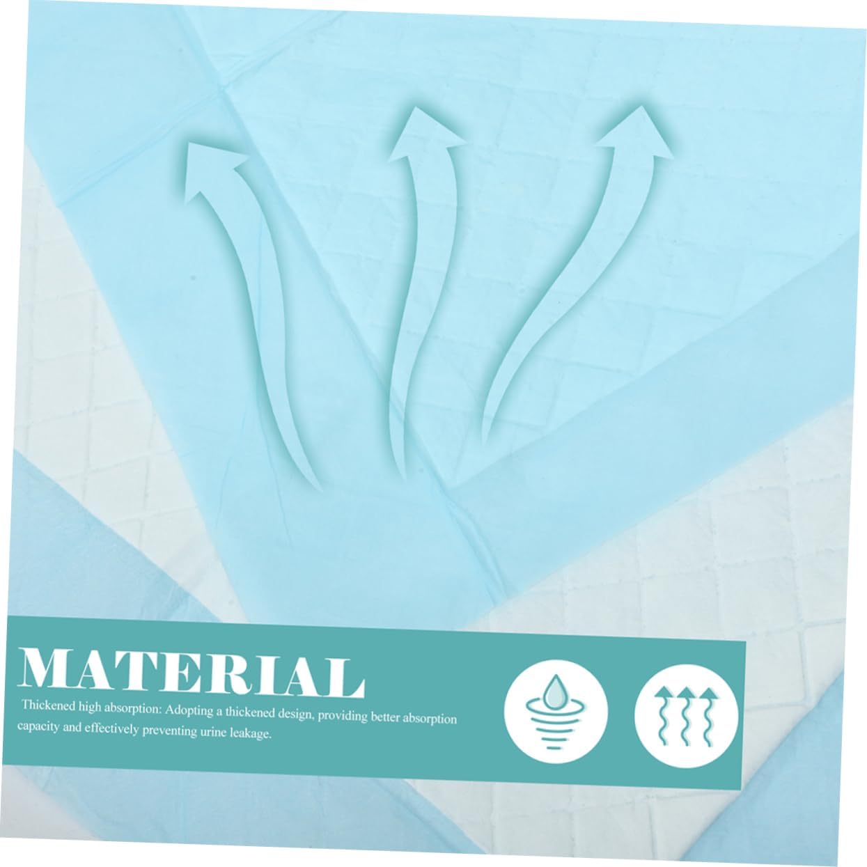 PRETYZOOM 10pcs Large Disposable Changing Pads High Absorbent PE Cotton Changing Pad Covers for Leak Protection Portable Diaper Liners for Newborns and Travel and Overnight Use
