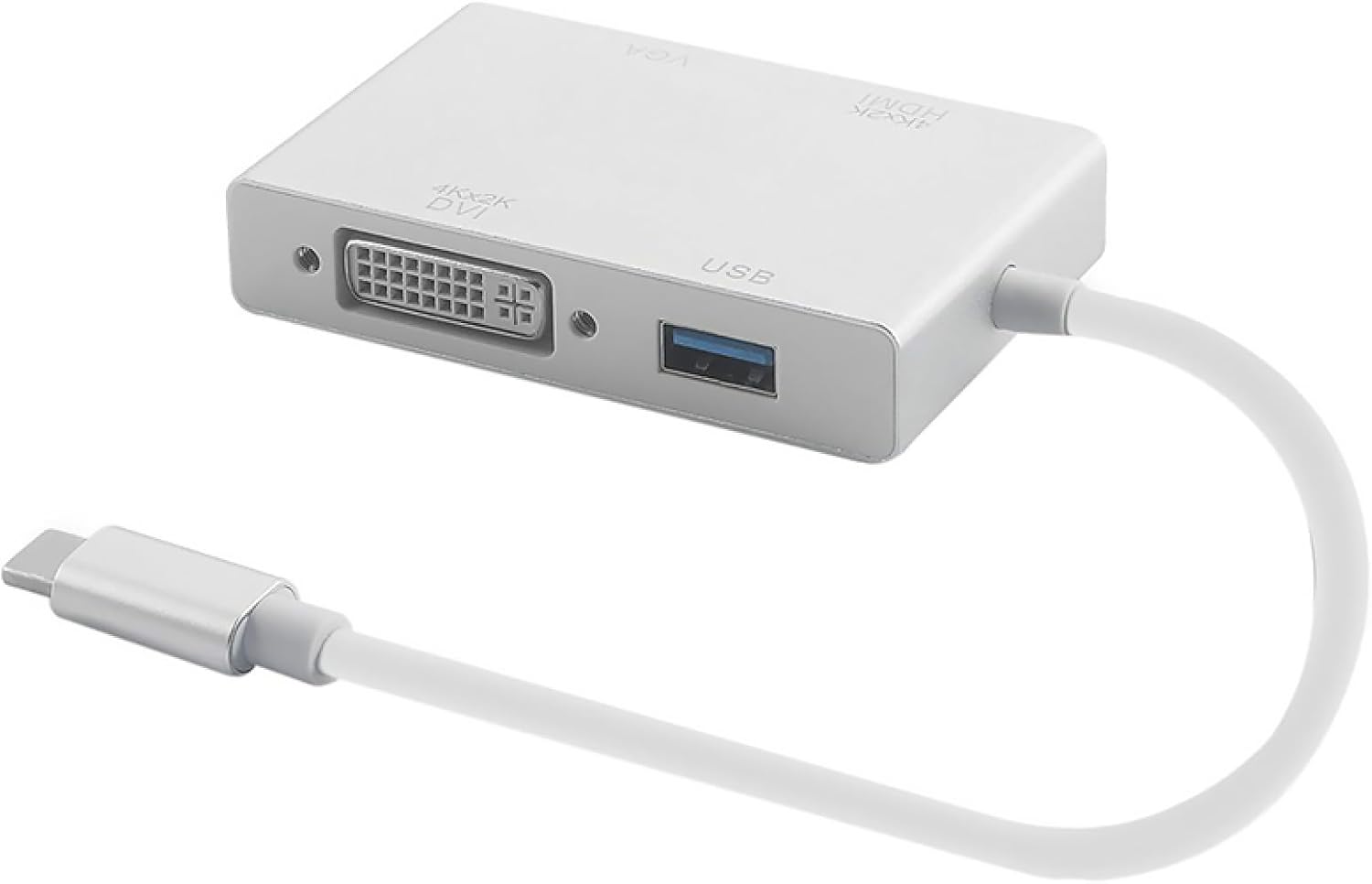 USB 3.1 Type-C to HDTV VGA DVI USB3.0 Adapter Support HD Video Audio Transmission for Laptops
