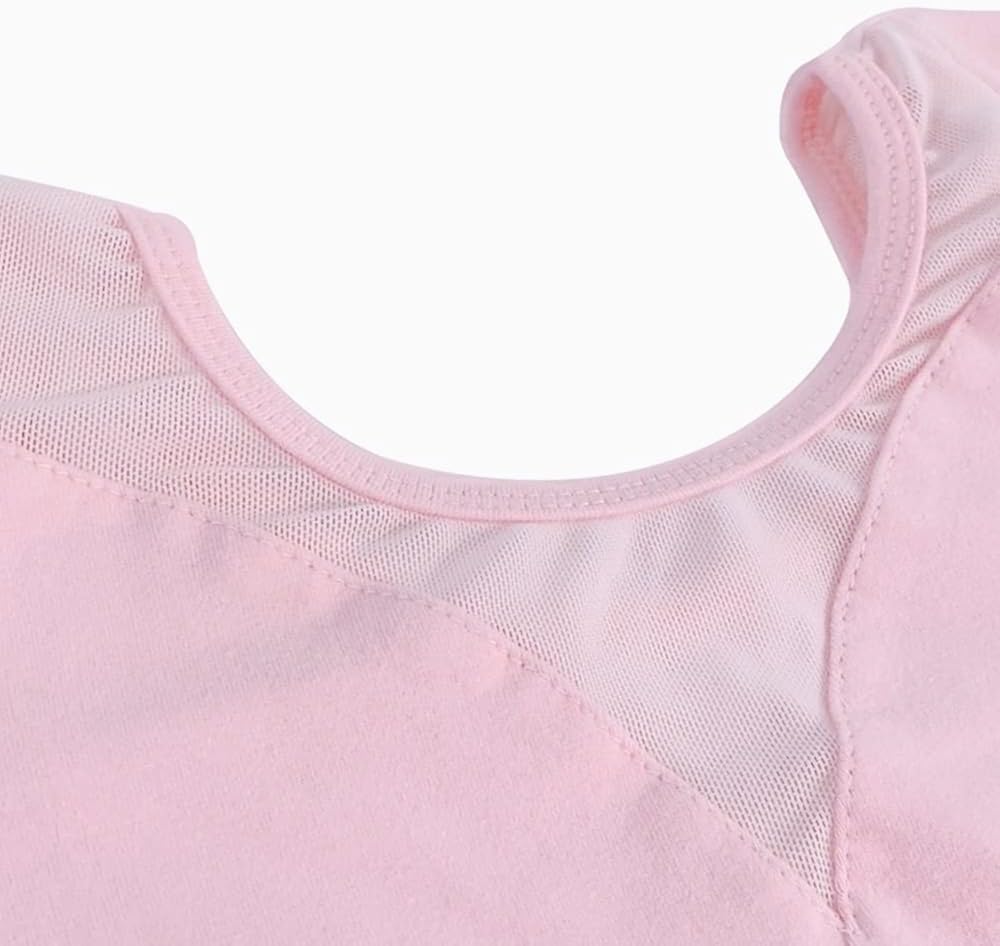 Girls Long Sleeve Leotards for Dance Ballet Gauze Front and Back : Clothing, Shoes & Jewelry