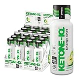Ketone-IQ Ketone Energy Shots - 100mg Green Tea Caffeine, 5g Exogenous Ketones, and B Vitamins - 24 On The Go Caffeine Shots - Fast Acting Energy Drink (Green Apple)