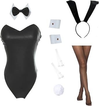 CR ROLECOS Bunny Costume Women Bunny Suit Cosplay Lingerie Adult Halloween Costumes