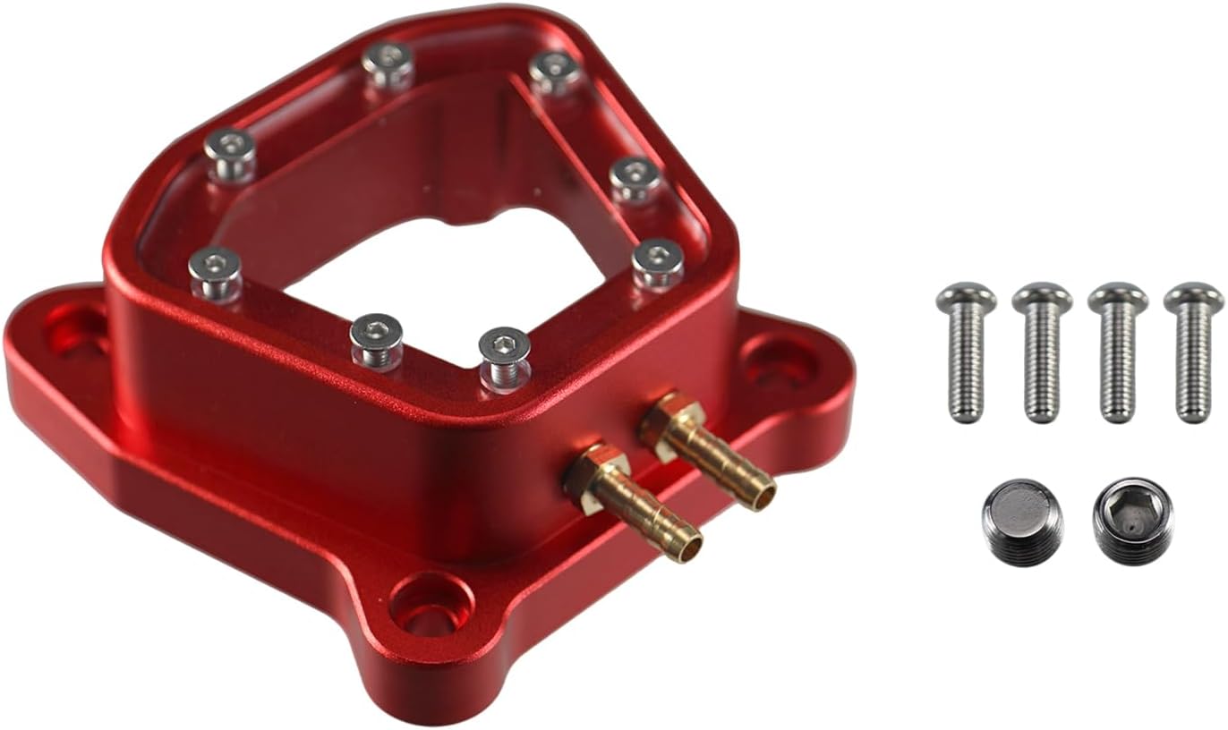 Tall Clear Billet Red Valve Cover For Predator 212 Non-Hemi GX200 Go Kart