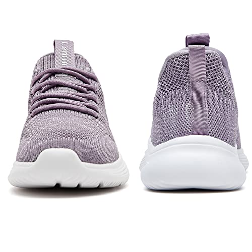 Lamincoa Womens Walking Shoes Thickening Slip On Lightweight Comfort Casual Memory Foam Tennis Sneakers For Gym Running Work Purple Us 8.5 #TOP6