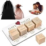 Date Night Dice - Fun Decision Dice & Couple Games for Date Ideas, Activities, & Drinking - Ideal for Valentine's Day, Anniversaries, or Birthday Gifts - Naughty & Romantic Dice for Couples