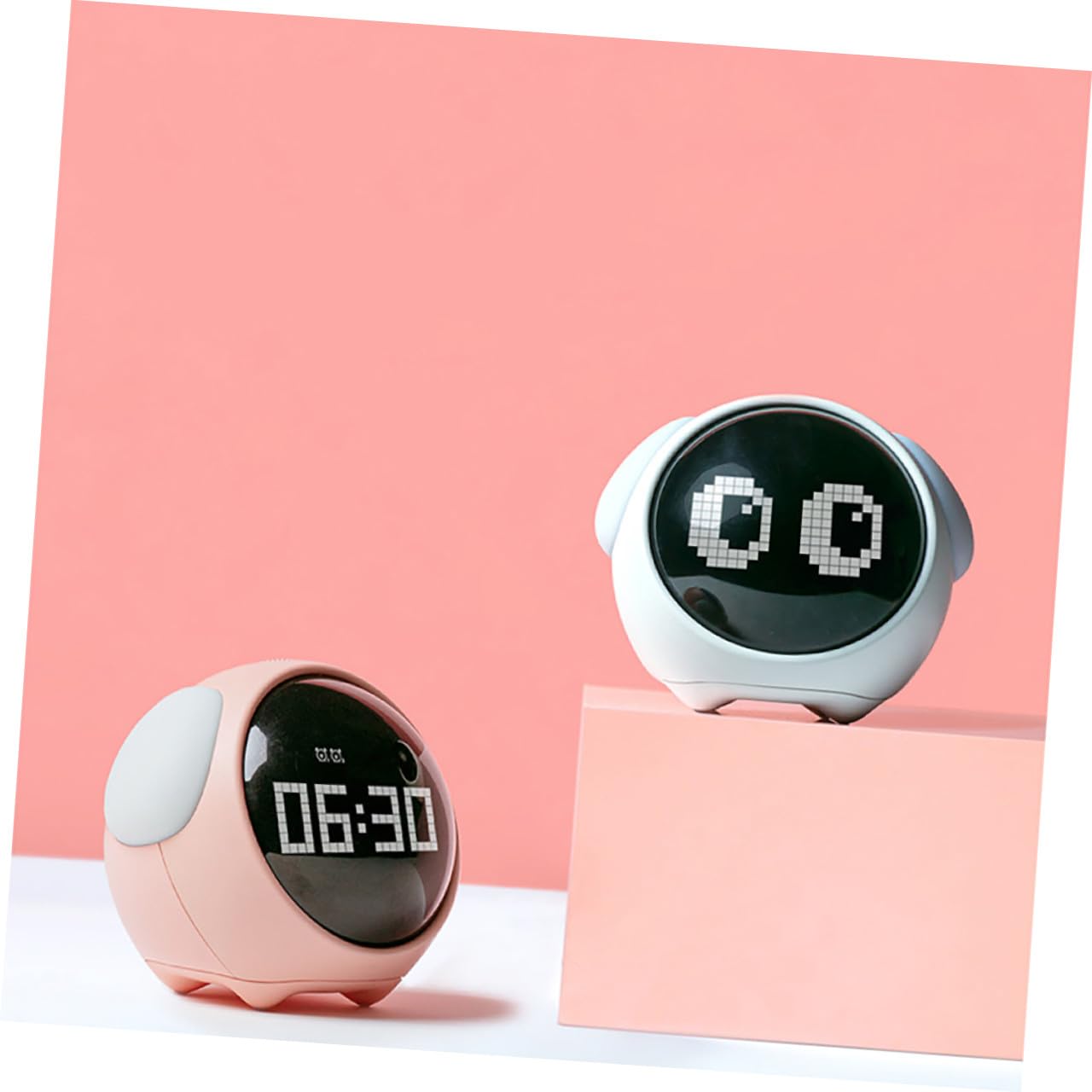 INOOMP LED Weckalarm Digitaler Wecker mit Nachtlicht für Kinder USB Wiederaufladbar aus Abspc Silikon