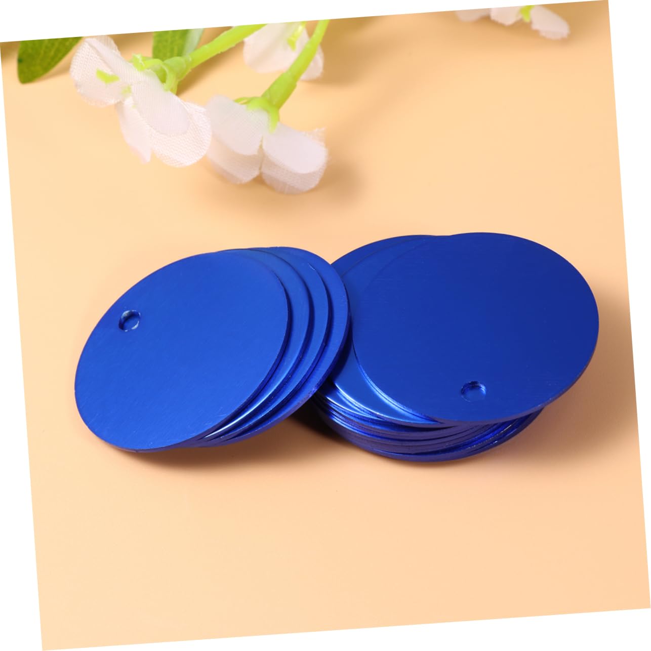 SEWACC Étiquette vierge collier chiot collier pour chiot plaques d'identité vierges à graver étiquette d'identification pour chat médailles pour chiens animal de compagnie rouge