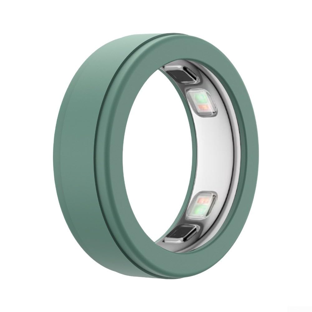Leichte Silikon-Schutzhülle für Oura Ring 5 mit kratzfester Hülle, weiche tägliche Fitness-Hülle (transparent S)