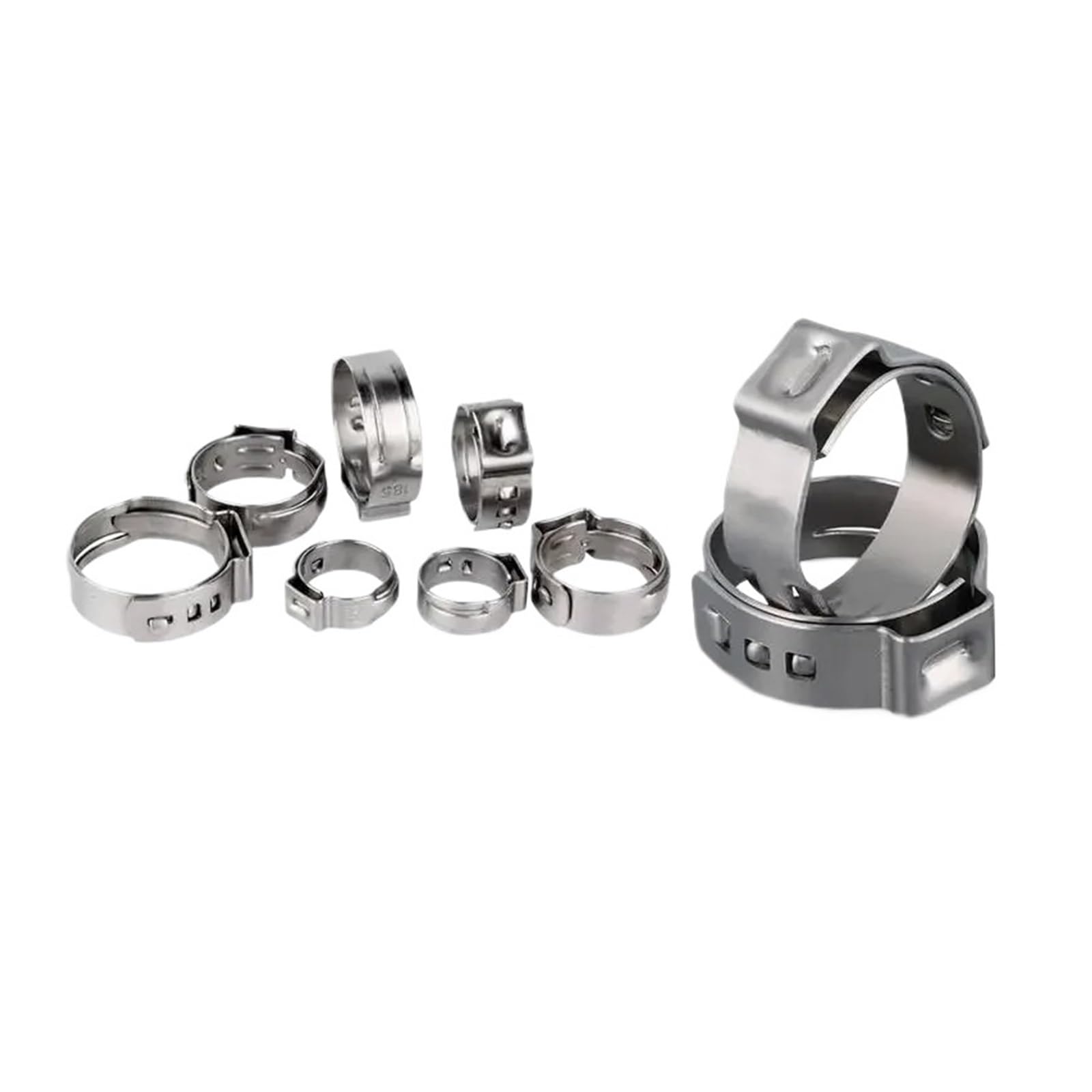 Instalación Inoxidable De La Tubería Acero Abrazadera Manguera 130pcs 304, Anillo for Conexión