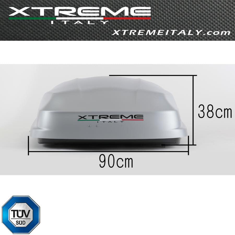 Amazon.co.jp: Xtreme ルーフボックス 370L フラットシルバー 