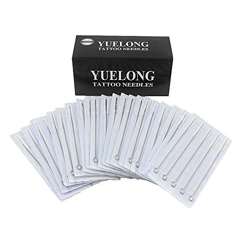 Disposable Needles Set - Yuelong 100Pcs Sterile Mixed Guns Needles 3rl 5rl 7rl 9rl 5rs 7rs 9rs 5m1 7m1 9m1 Cover