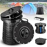 Hersance Camping Toiletten, Outdoor Campingtoiletten Schnell Klapptoilette, Tragbare Camping WC Trenntoilette Trockentoilette, Mobile Toilette Ohne Chemie Mit Organizer und 30 Müllbeuteln