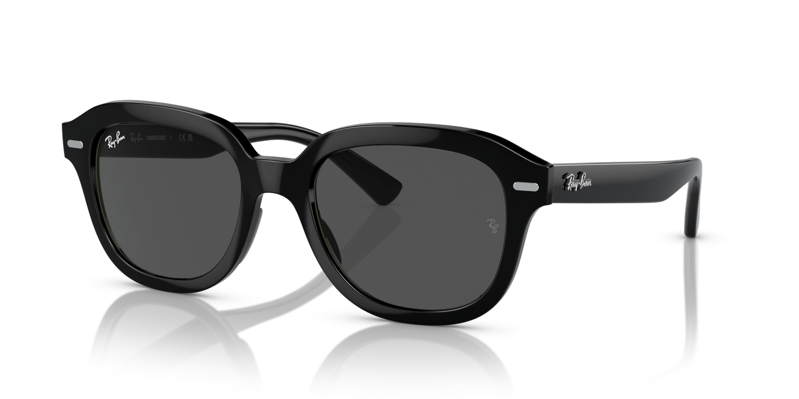 Ray-Ban Okulary przeciwsłoneczne unisex opal ciemnoszare oprawki, szare soczewki, 51 mm