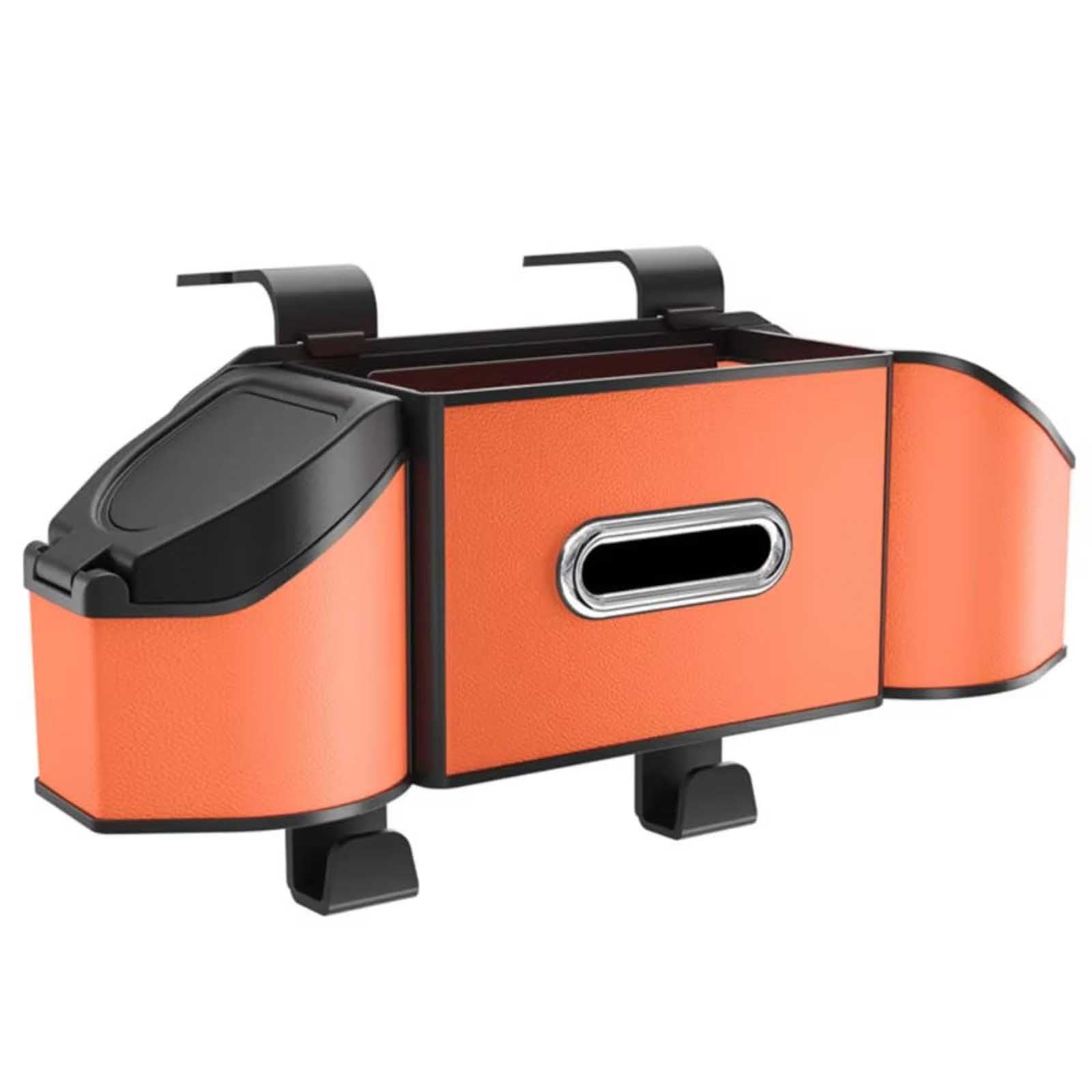 5-in-1 Back Seat Car Organizer for Odyssey 2009-2014, Large Storage Box Tissue Dispenser Multi-Compartment Headrest Hanging Organizer,Orange