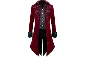 Red Tailcoat: A Dashing Victorian Ensemble for Men