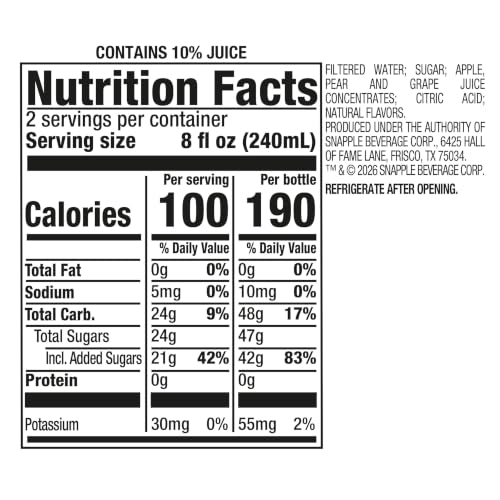 Image of Snapple Fruit Punch Juice Drink, 16 fl oz recycled plastic bottle, Pack of 12